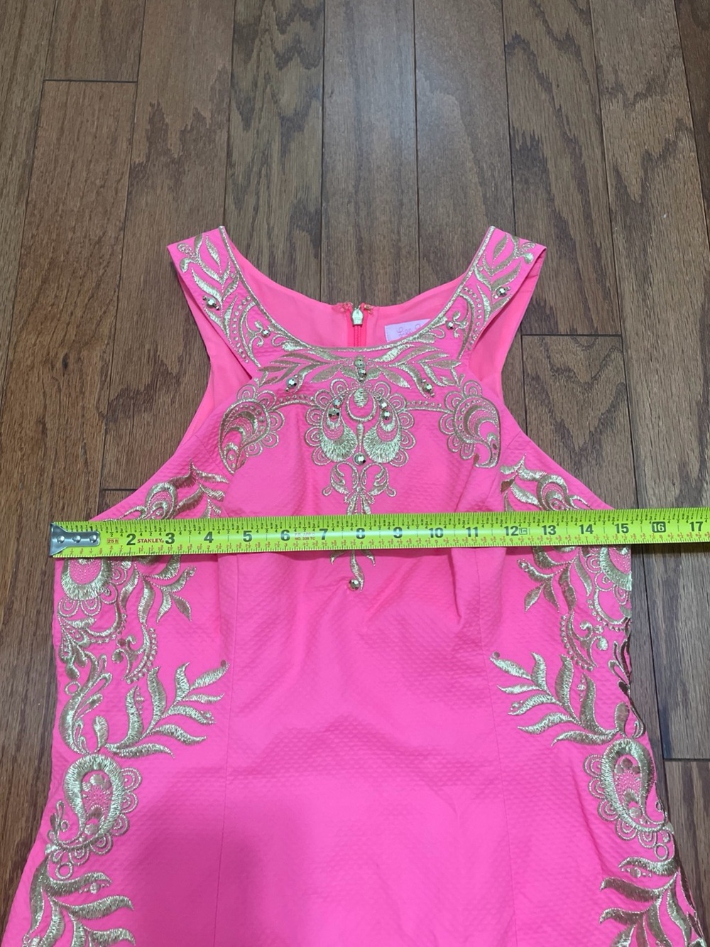 Lilly Pulitzer Tina Embroidered Stretch Shift Dress. Size 4 - Picture 10 of 11
